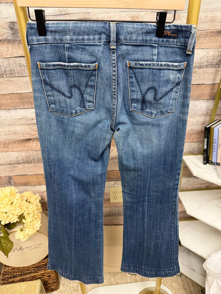 Citizens of Humanity Faye Stretch #003 Low Waist Wide Leg Size 27