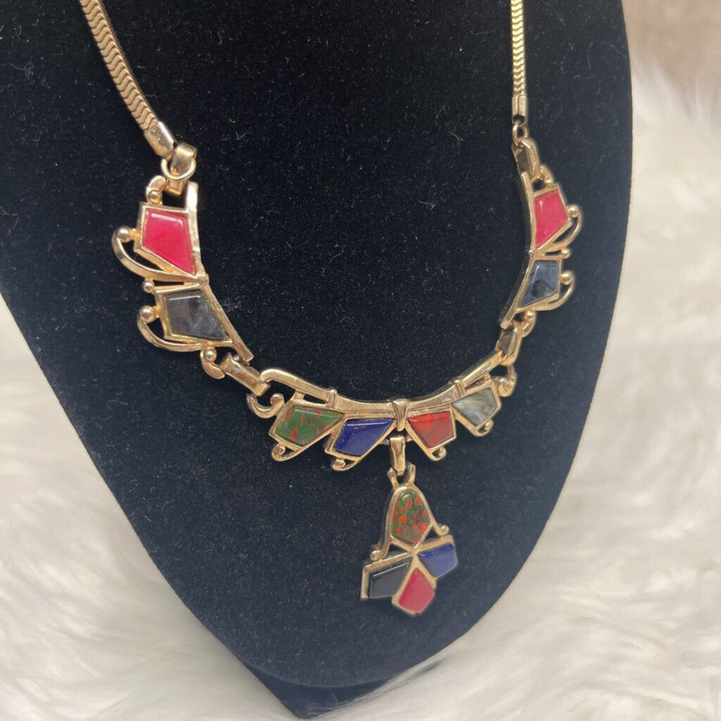 Vintage 1940's Barclay Bib Necklace
