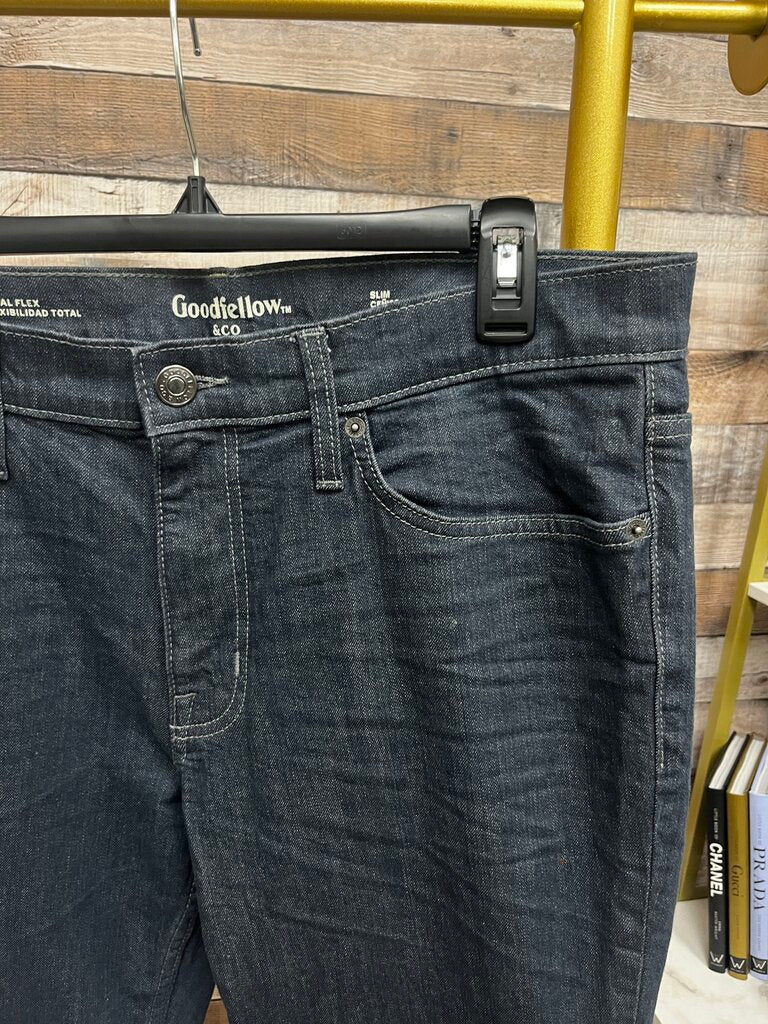 Goodfellow & Co Total Flex Slim Dark Denim 34W