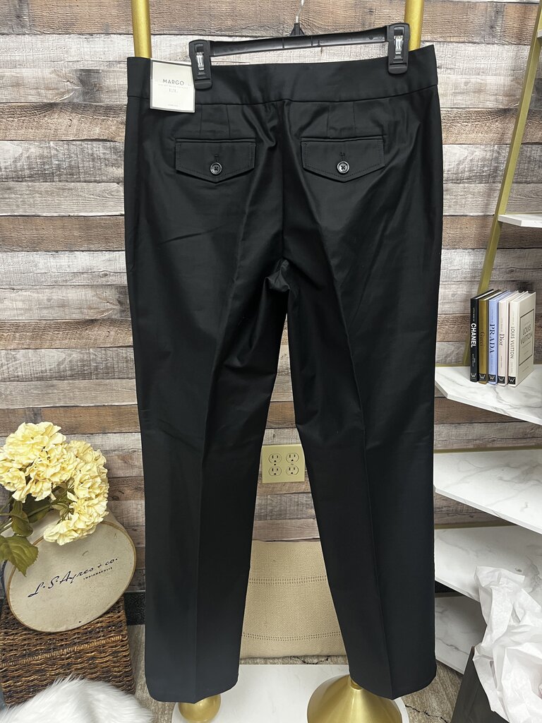 NWT Ann Taylor Margo Stretch Black Dress Pants Size 12 Long