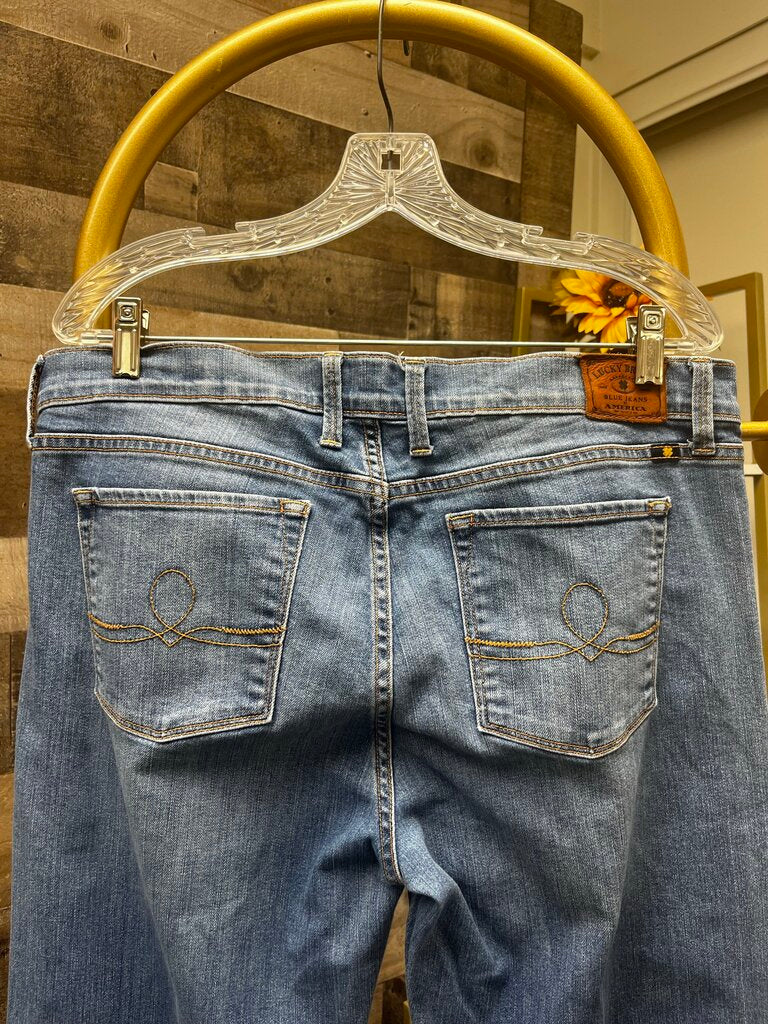 Lucky Brand Light Blue Sofia Boot Jeans Size 16/33