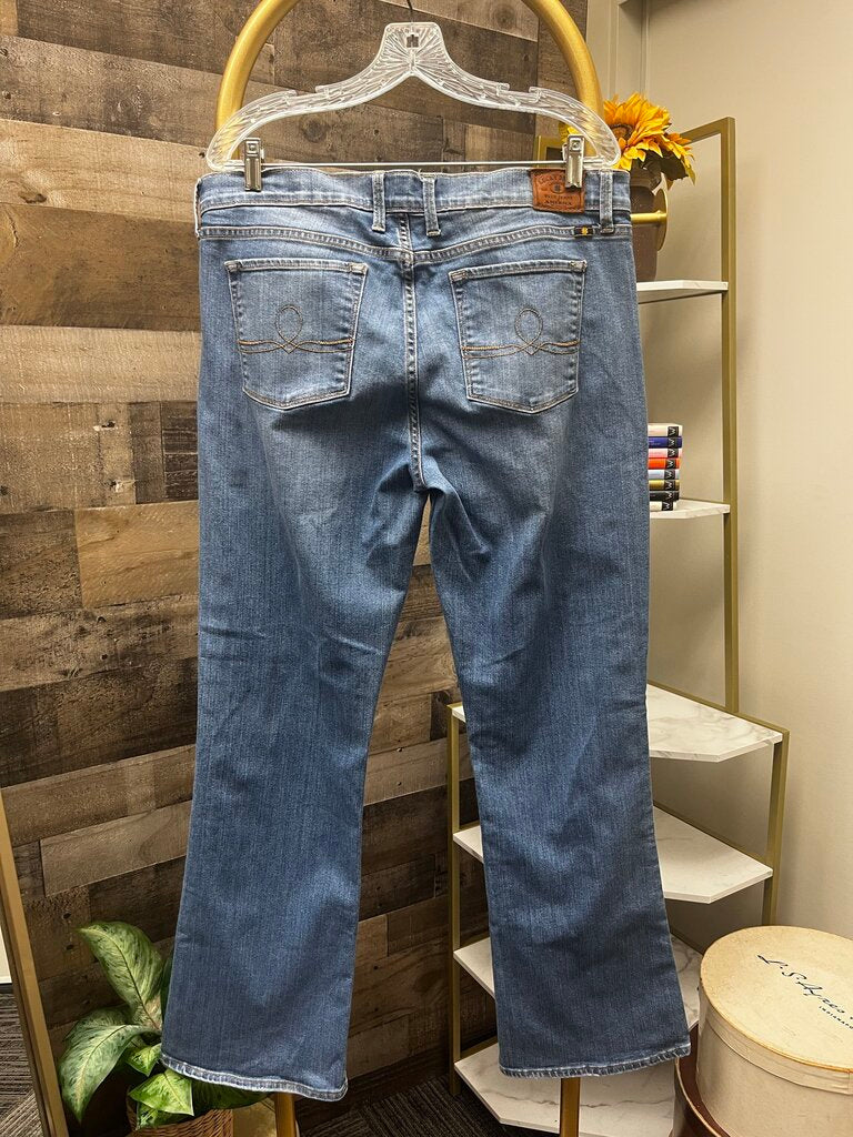 Lucky Brand Light Blue Sofia Boot Jeans Size 16/33