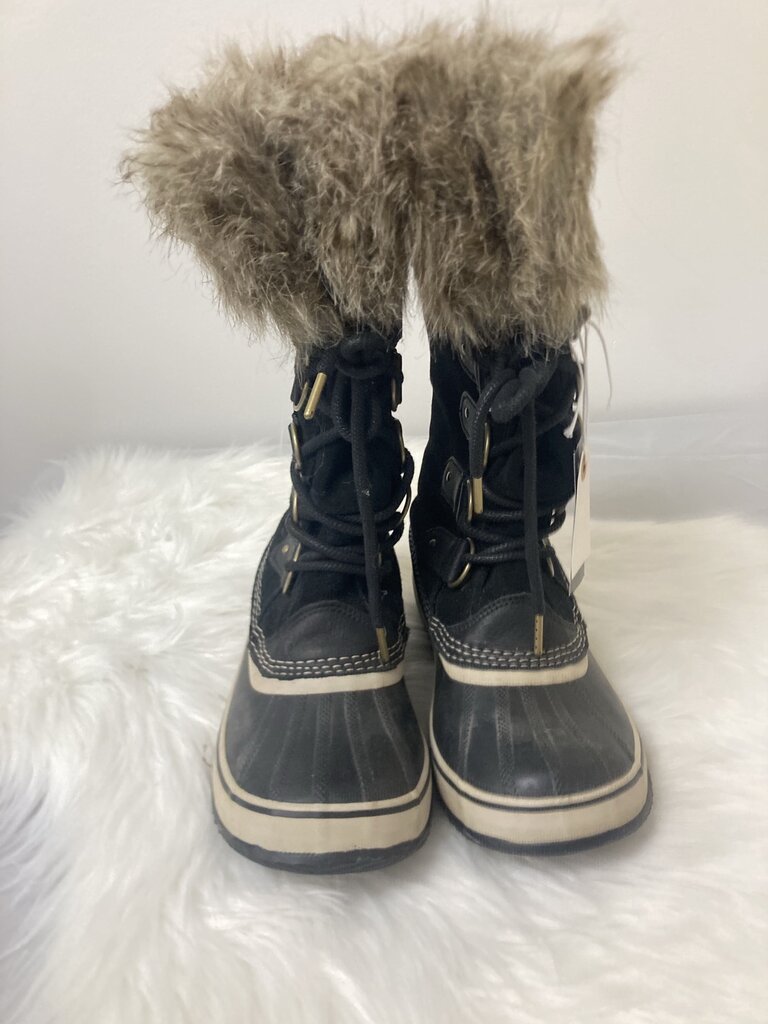 Sorel Black Joan of Arctic Winter Boots Size 10