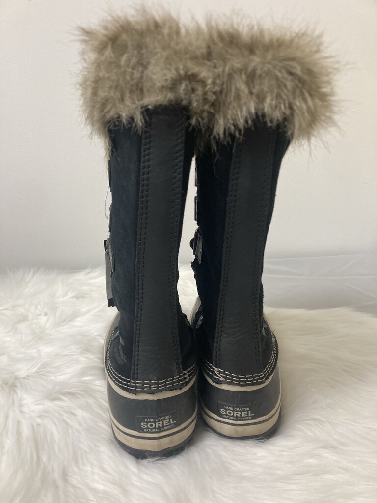 Sorel Black Joan of Arctic Winter Boots Size 10