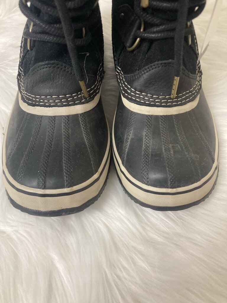 Sorel Black Joan of Arctic Winter Boots Size 10