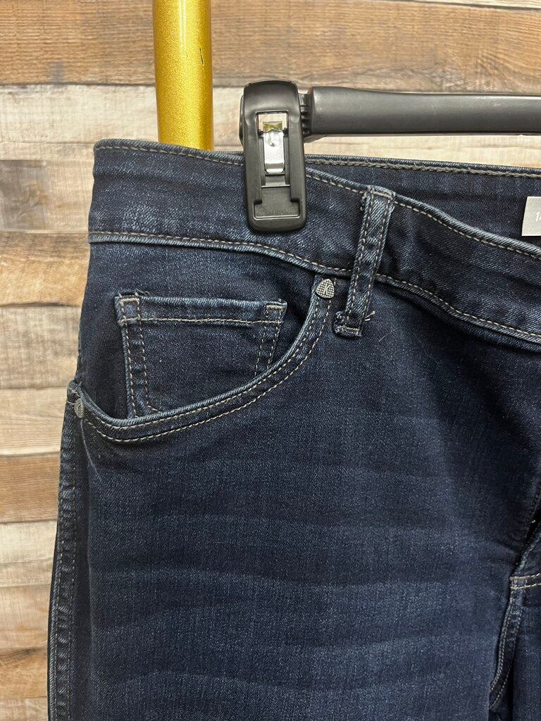 Kut Diana Fab Skinny High Rise Dark Blue Jeans Size 14