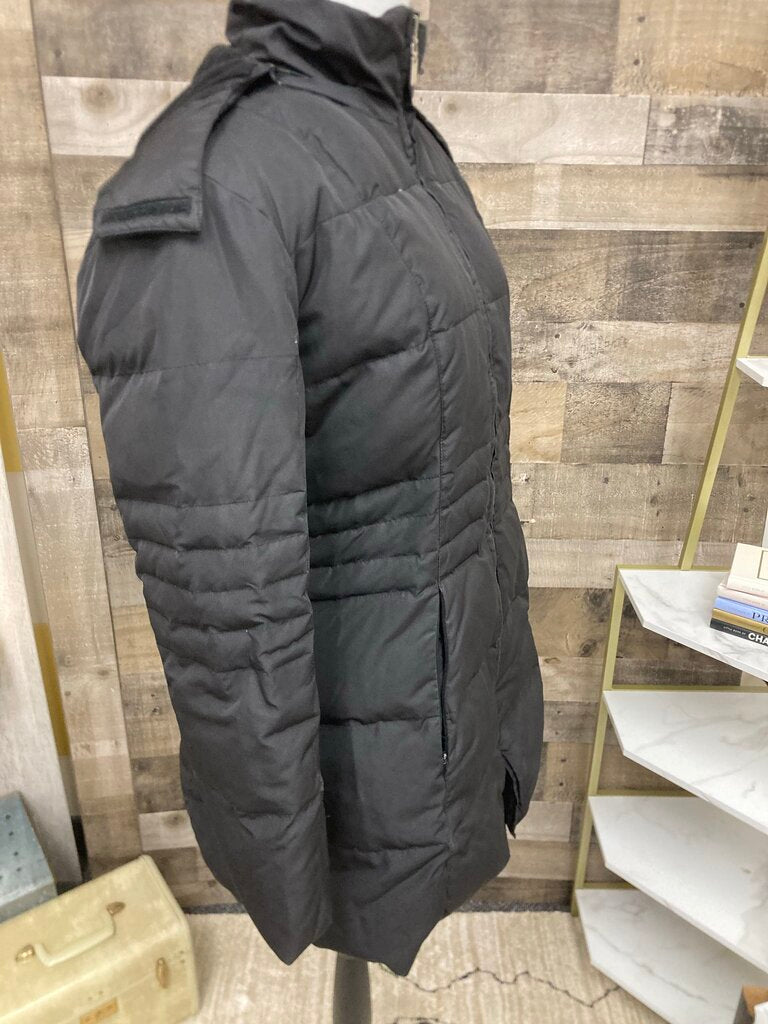 Gloria Vanderbilt Black Mid Length Puffer Size S