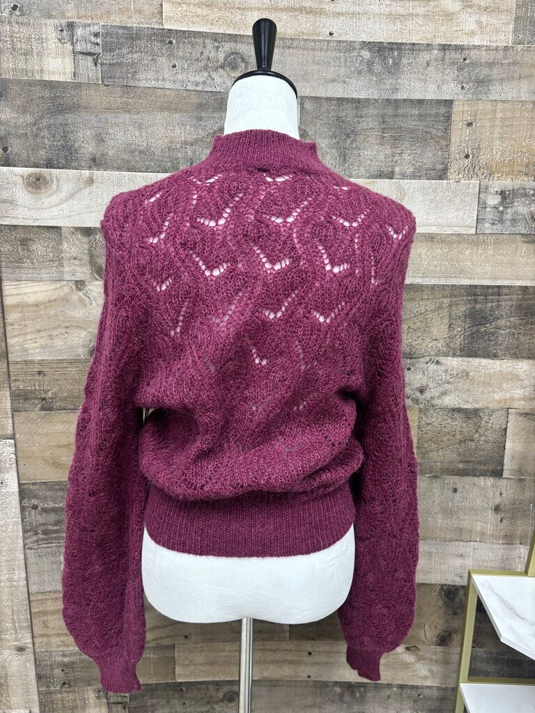 ASTR Purple Audrey Mock Neck Size M