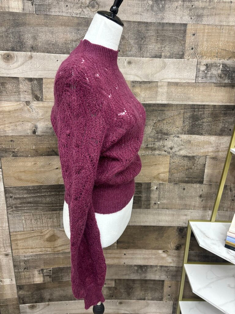 ASTR Purple Audrey Mock Neck Size M