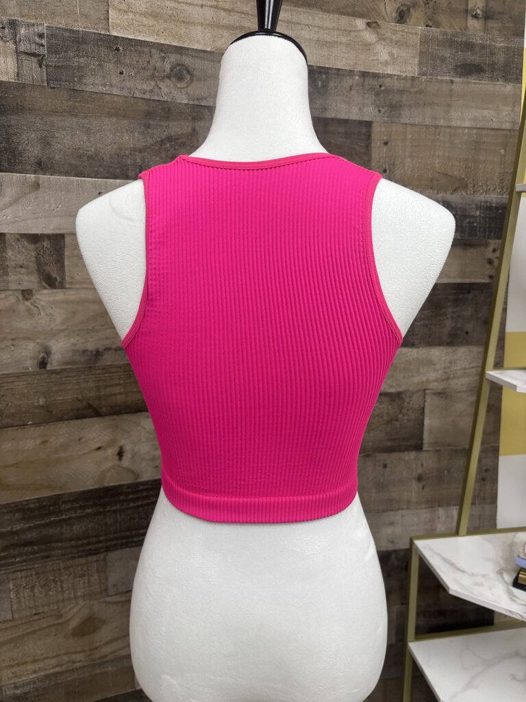 Aerie Bright Pink Tank Bra Size M