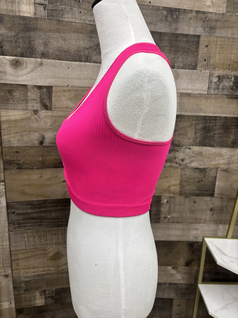 Aerie Bright Pink Tank Bra Size M