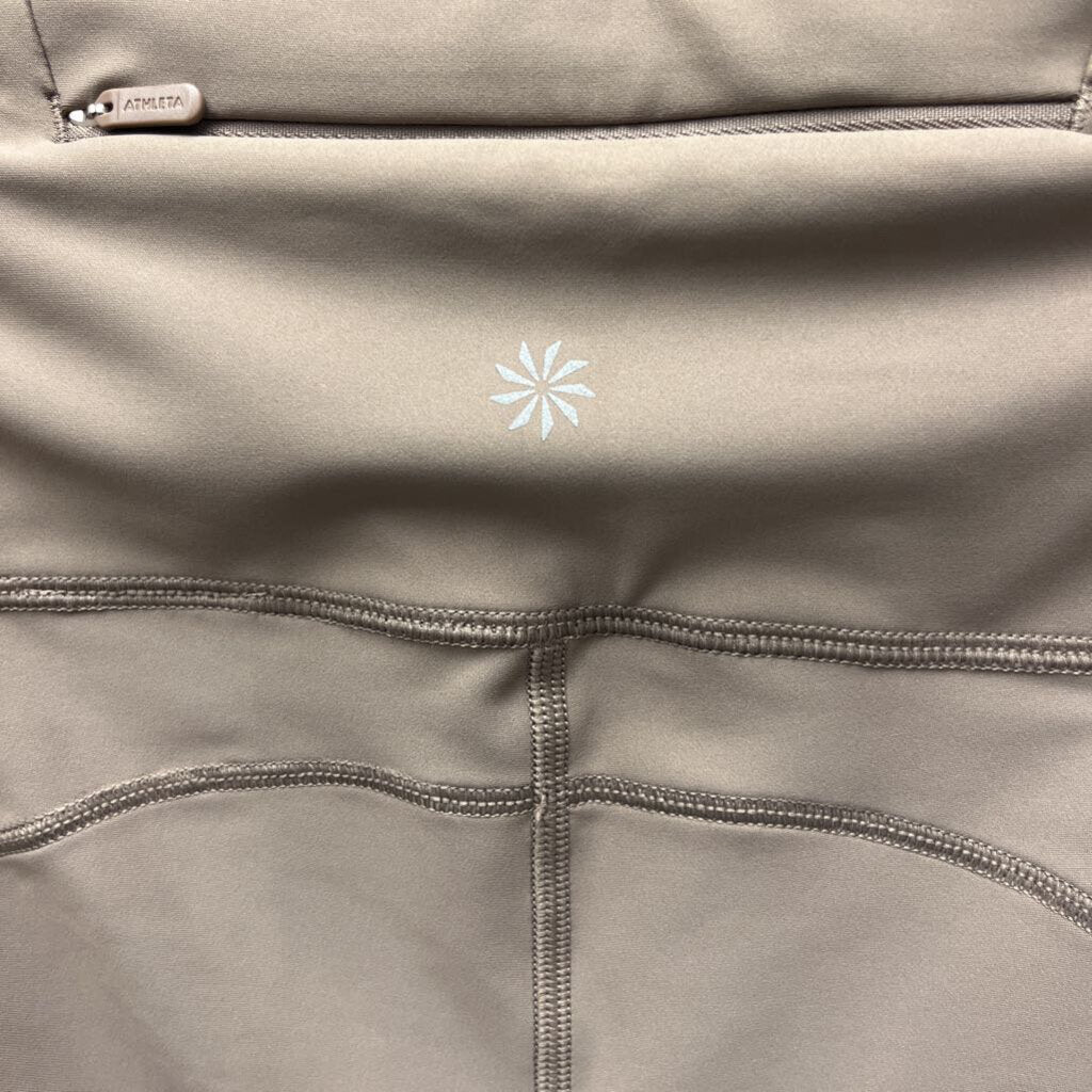 NWT Athleta Pacesetter 7/8 Tan Leggings Size M