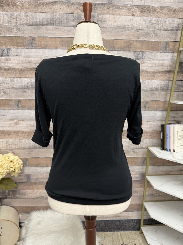 Lauren Ralph Lauren 3/4 Length Cuff Sleeve Gold Zipper Size L