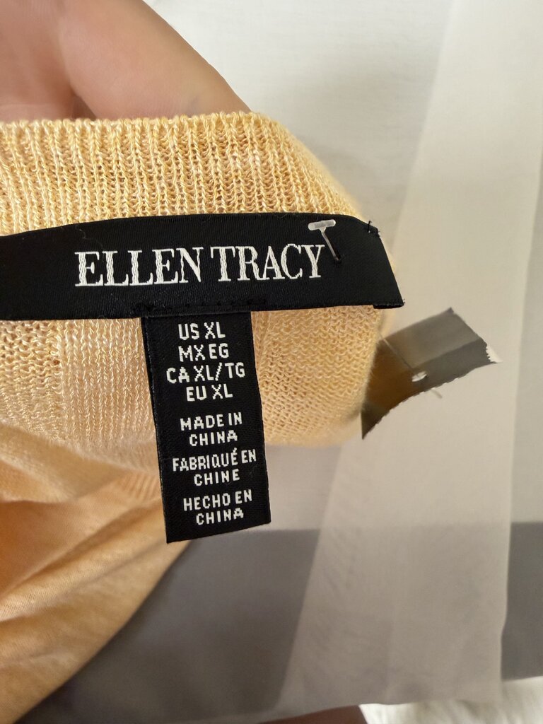Ellen Tracy Yellow Dolman Sleeve Sweater Size XL Ellen Tracy Yellow XL women SWEATERS