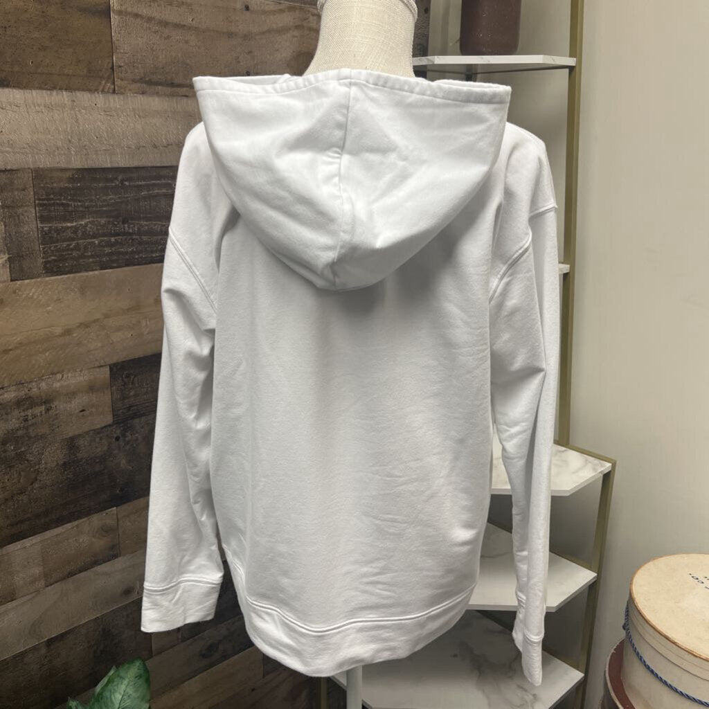 Michael Kors Lace Up White Hoodie Size L
