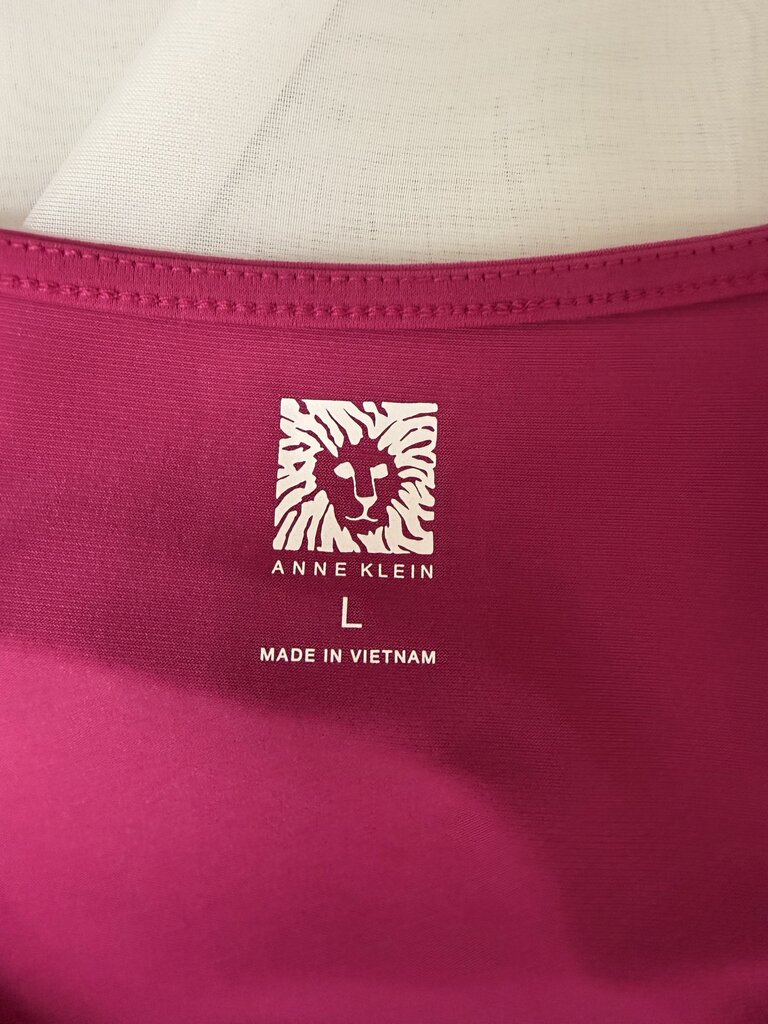 Anne Klein Pink Sleeveless Pleated Blouse Size L