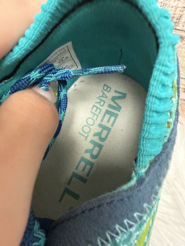 Merrell Vibram Aqua & Lime Sneakers Size 8