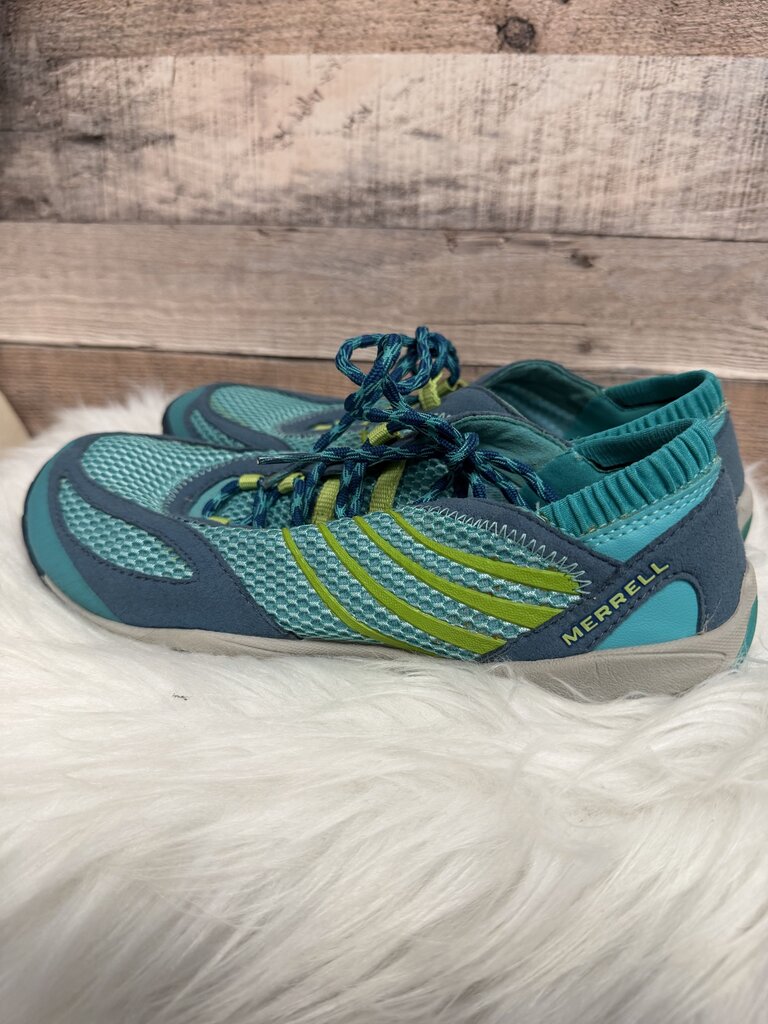 Merrell Vibram Aqua & Lime Sneakers Size 8