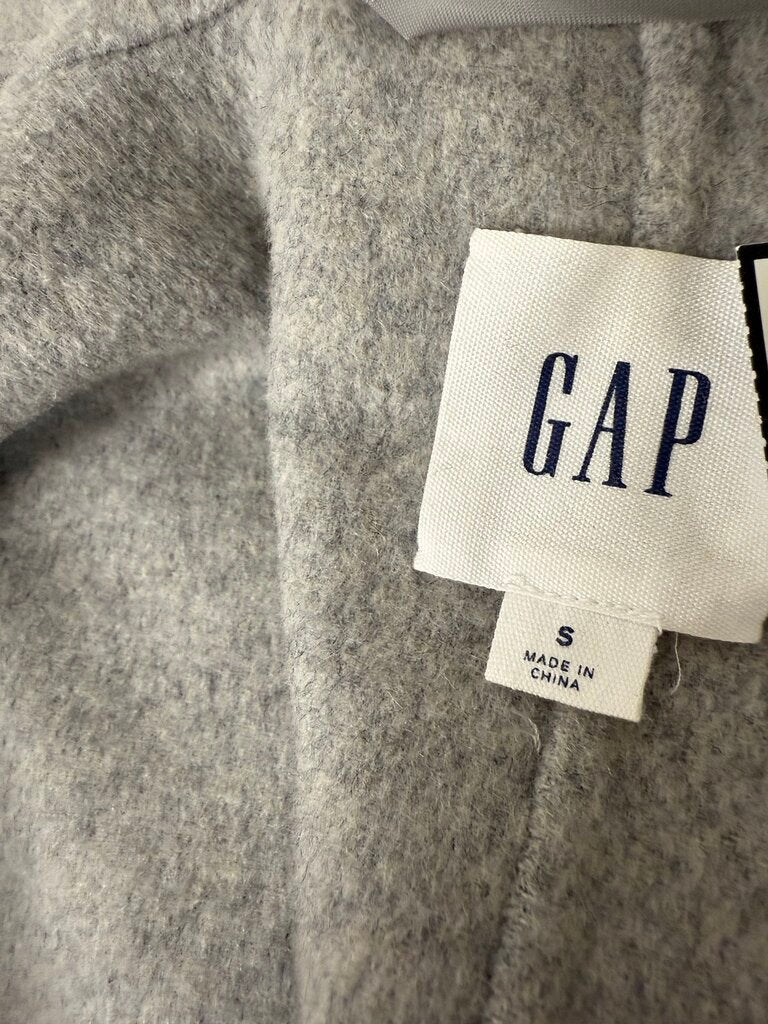 Gap Gray Wool Trench Coat Size S