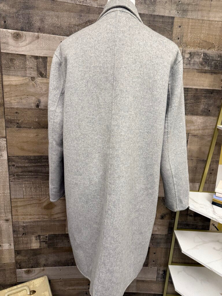 Gap Gray Wool Trench Coat Size S
