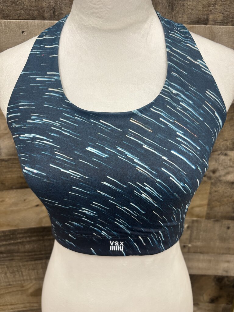 Victoria Secret Sports Bra Blue & White Size M