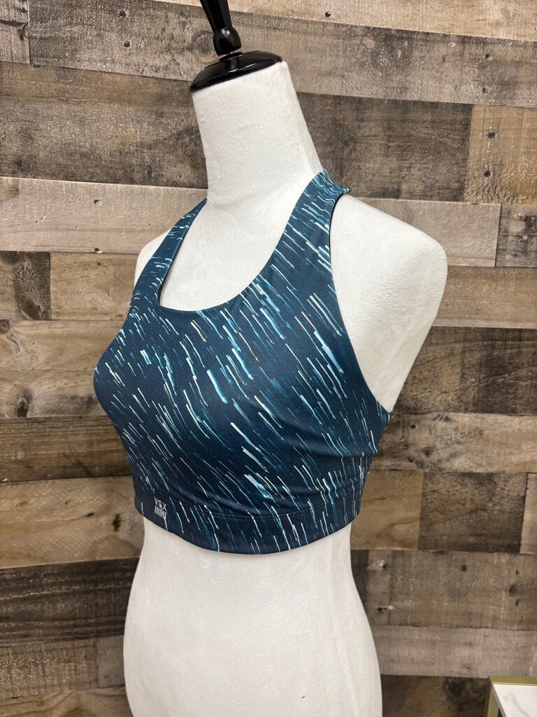 Victoria Secret Sports Bra Blue & White Size M