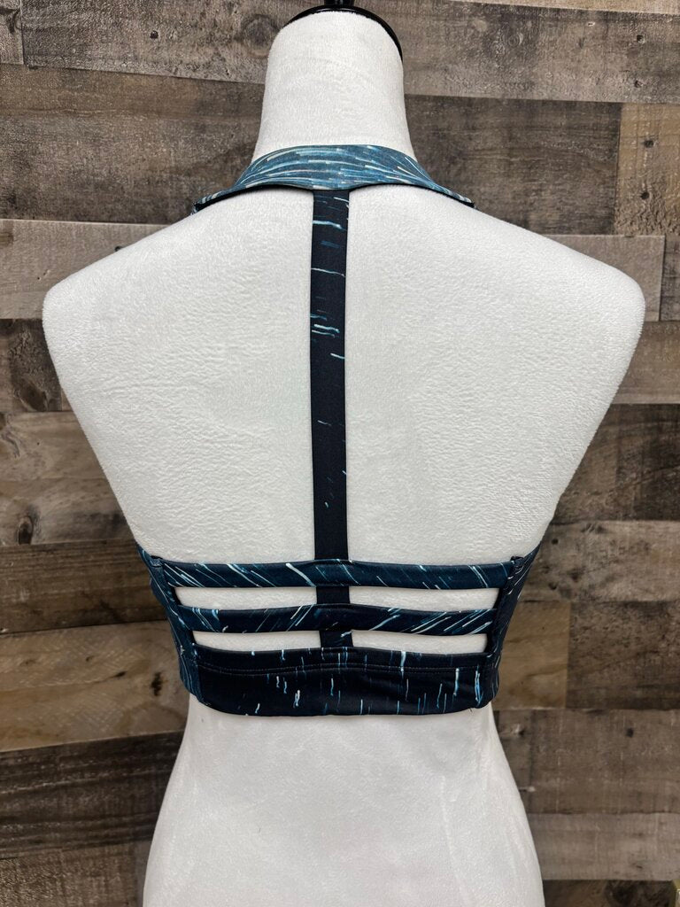 Victoria Secret Sports Bra Blue & White Size M