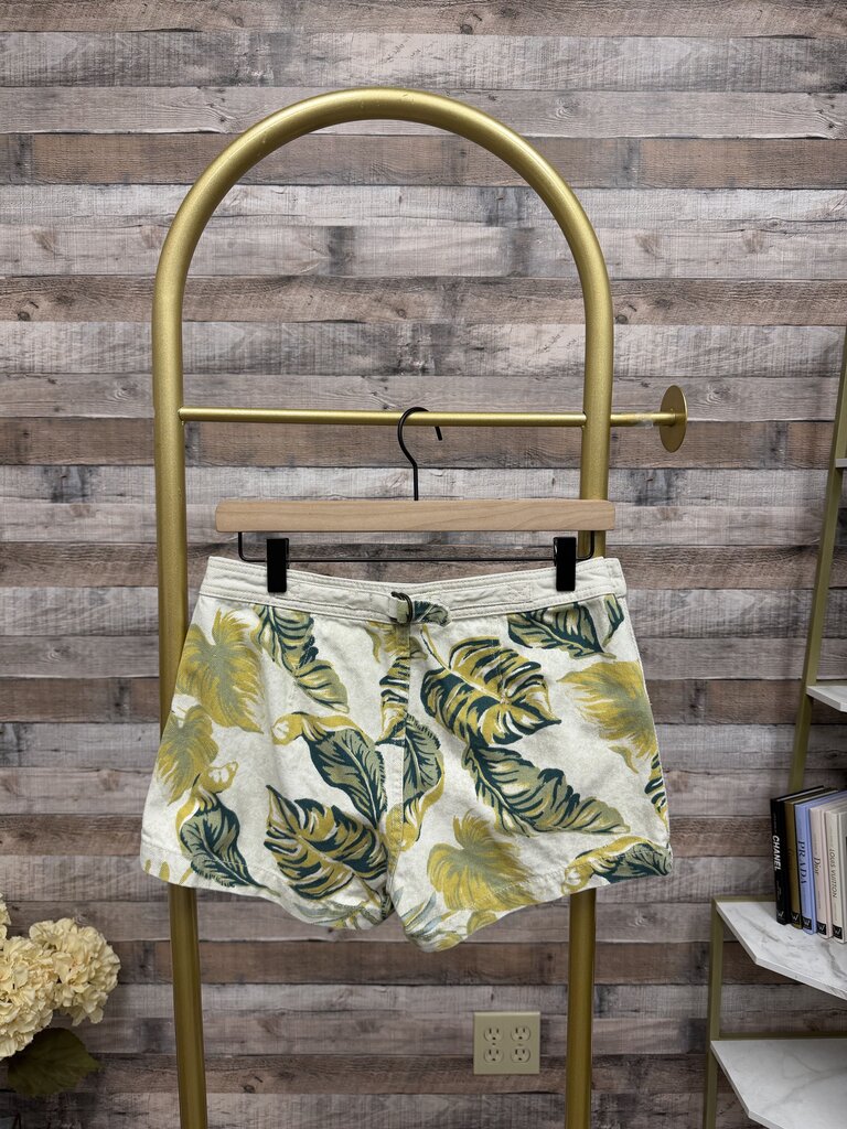 We The Free Green Palm Leaf Shorts Size S