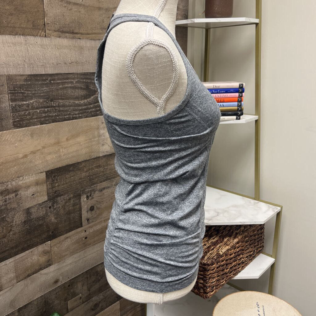 Athleta Racer Back Heather Gray Tank Size S