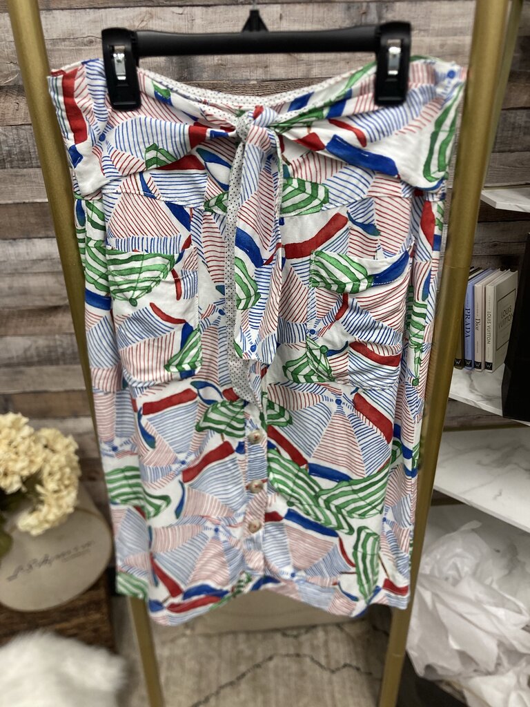Anthro Conversations Umbrella Button Skirt Size 4