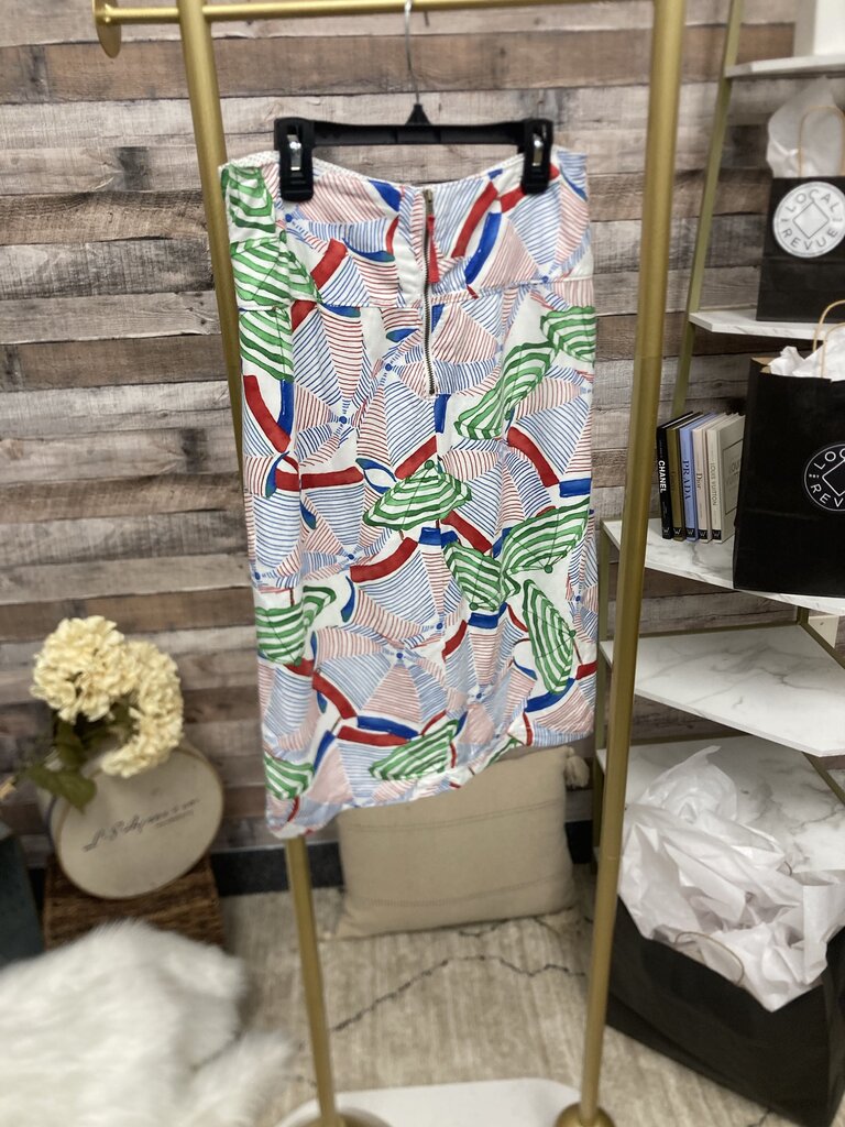 Anthro Conversations Umbrella Button Skirt Size 4