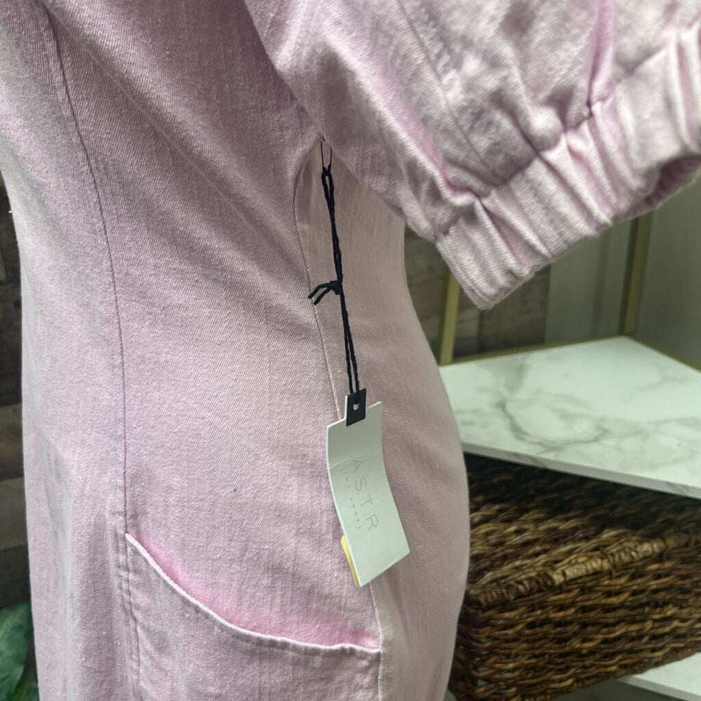 NWT ASTR Pink Denim Dress Size M