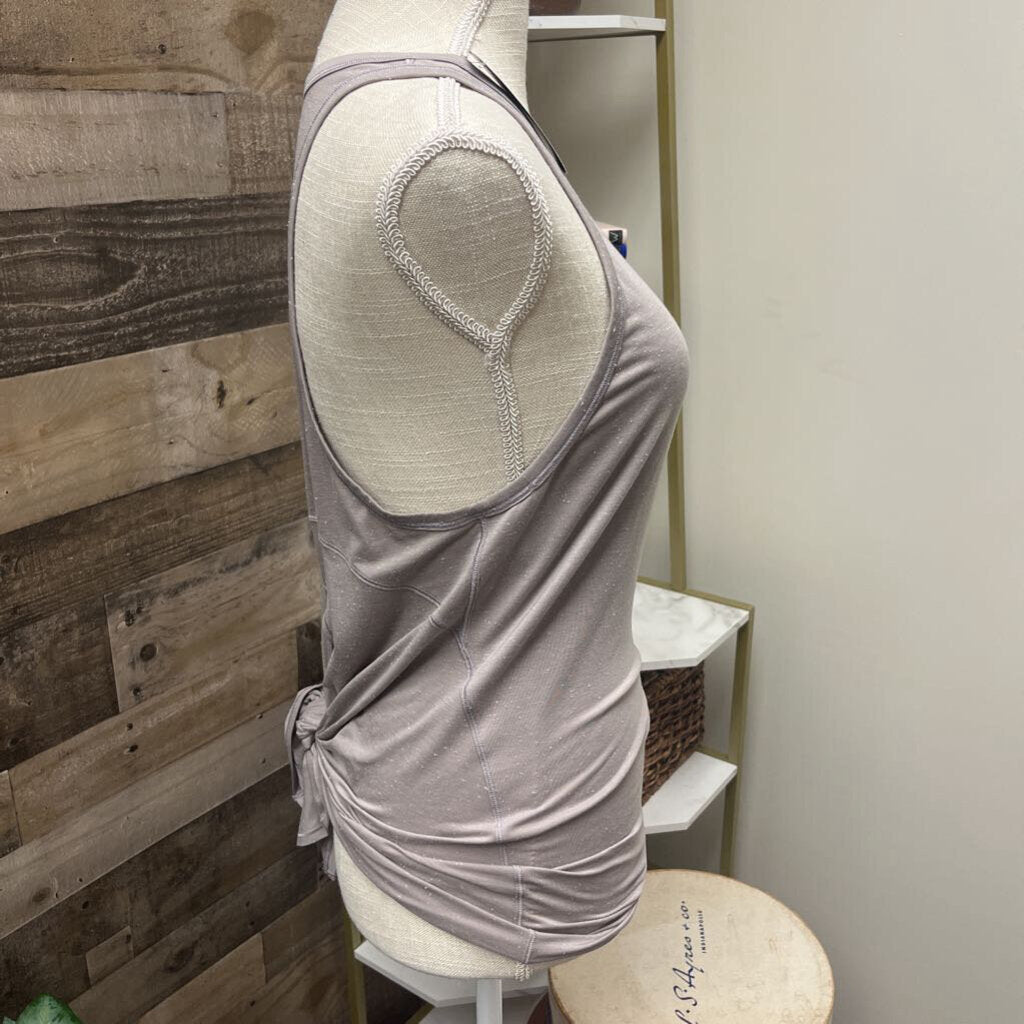 Lululemon Lt Gray Tie Back Tank Size 2