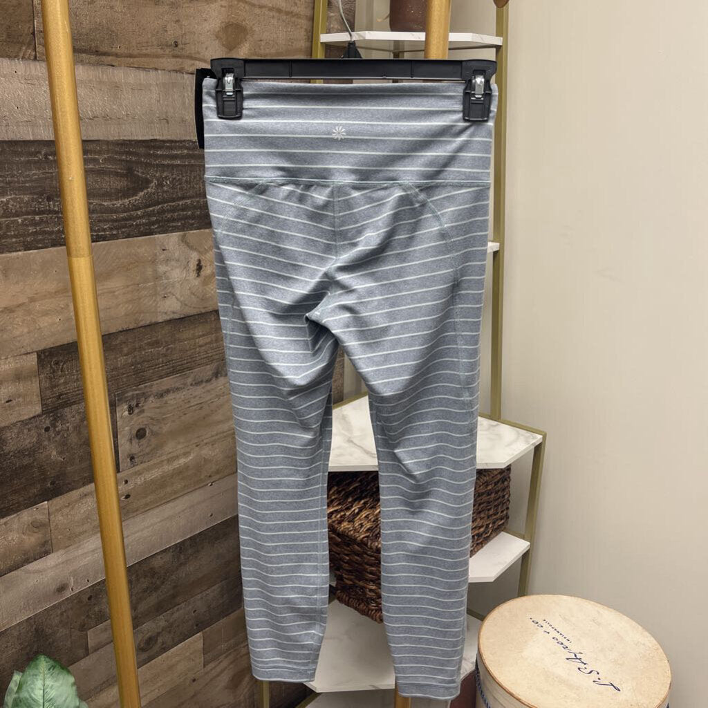 Athleta Gray Stripe Legging Size XS