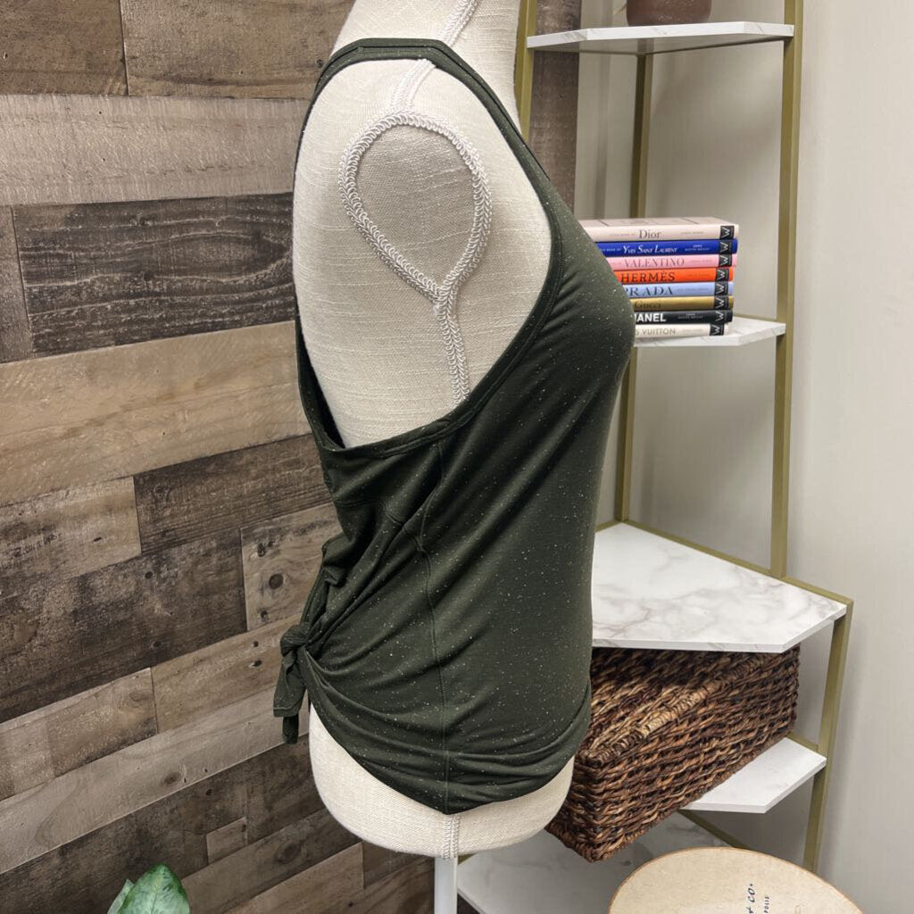 Lululemon Olive Green Tie Back Racer Back Size 4