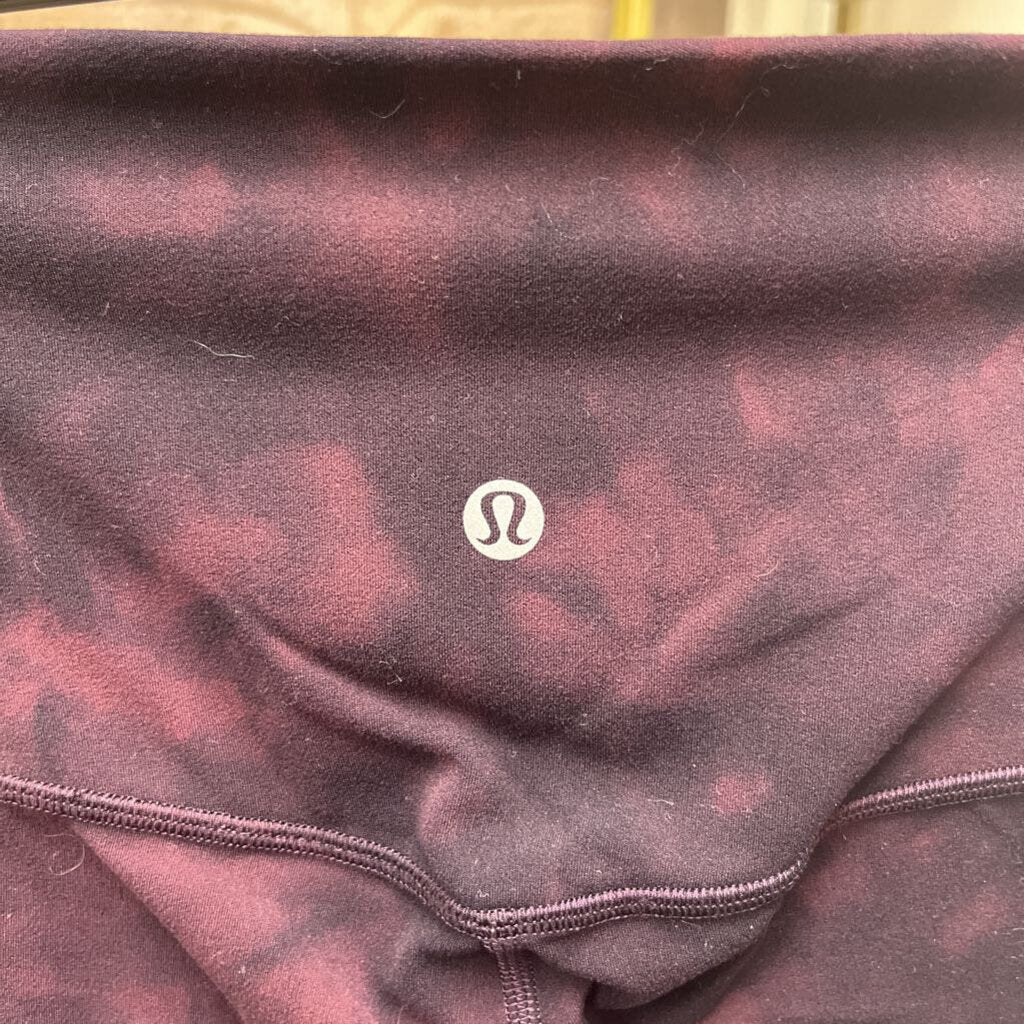 Lululemon Purple & Black Tie Dye Legging Size 4