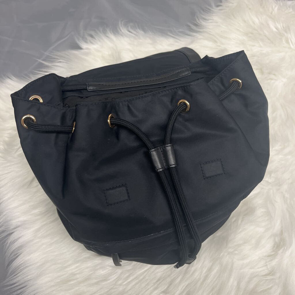 Tory Burch Nylon Drawstring Black Backpack