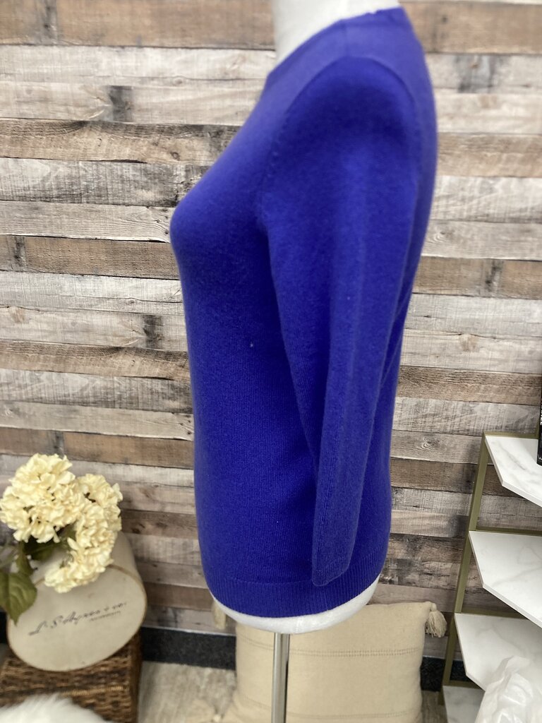 Talbots Purple Cashmere 3/4 Sleeve Size S