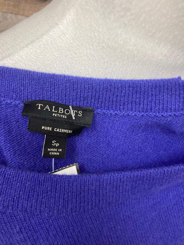 Talbots Purple Cashmere 3/4 Sleeve Size S