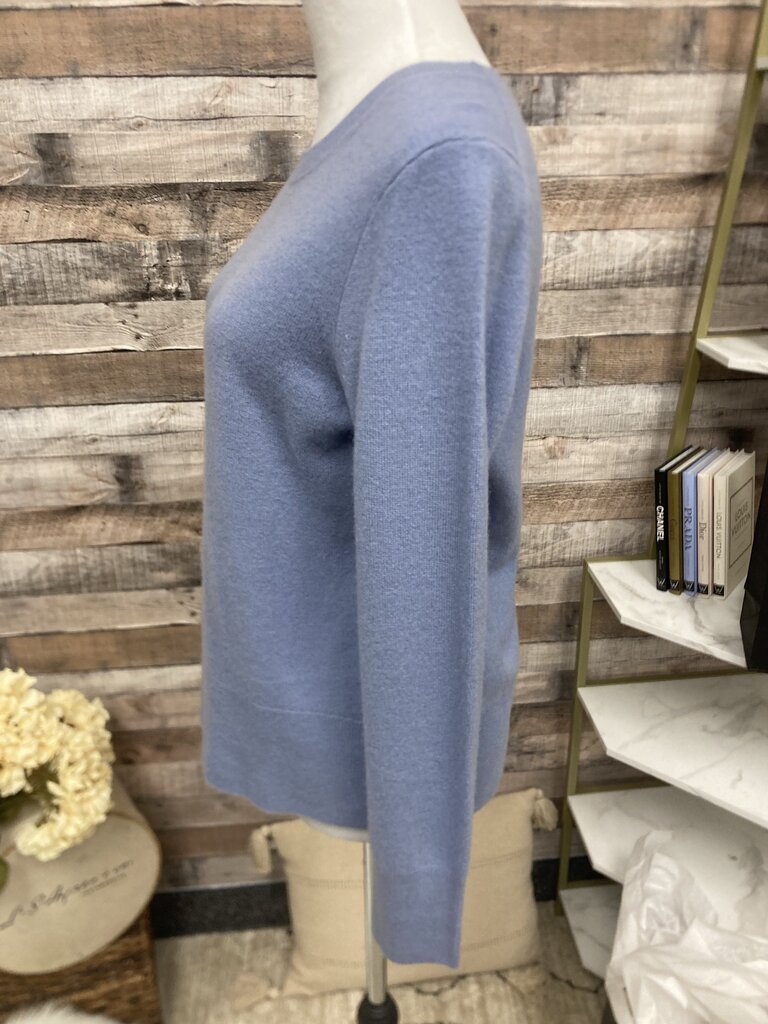 J Crew Light Blue Cashmere Sweater Size M