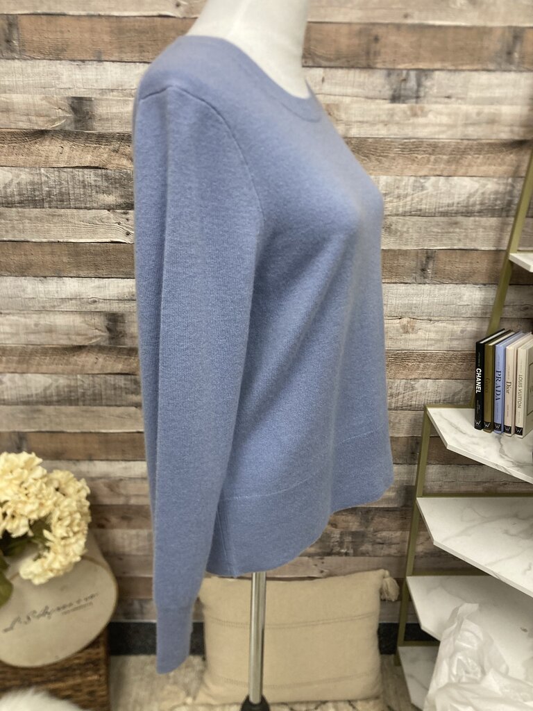 J Crew Light Blue Cashmere Sweater Size M
