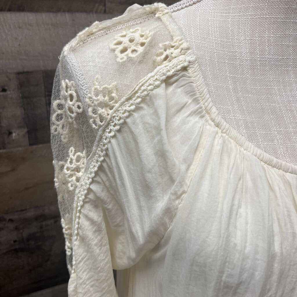 Nieole Ivory Boho Dress Size S