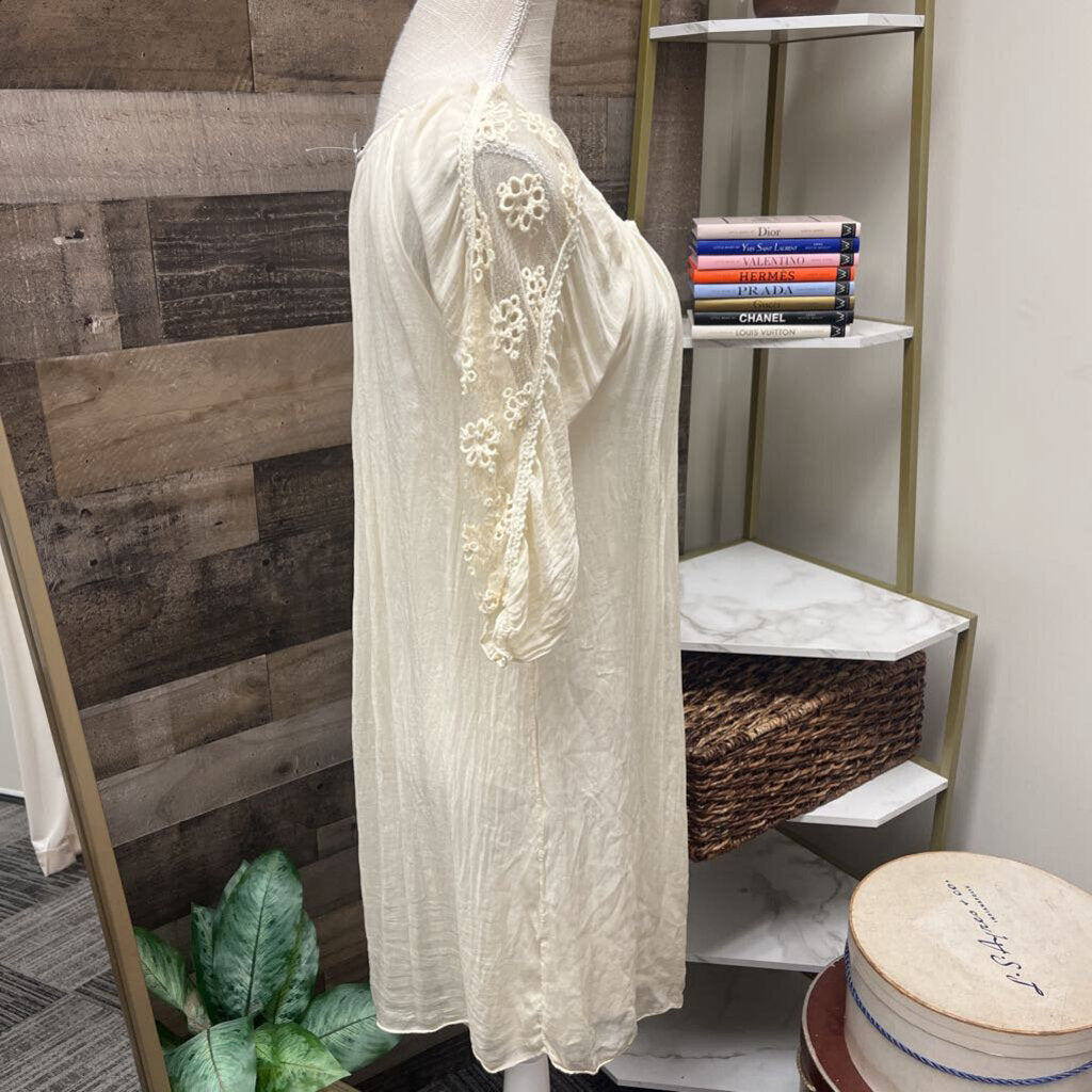 Nieole Ivory Boho Dress Size S