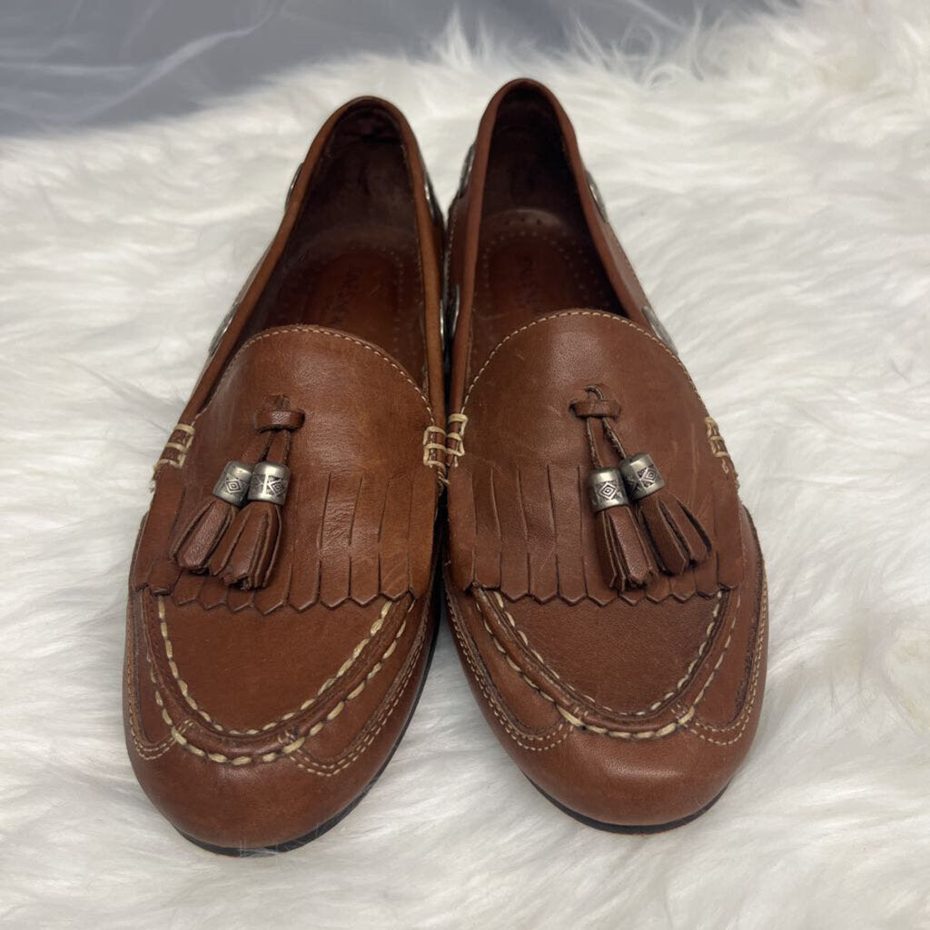Jones New York Brown Leather Tassel Loafers Size 7.5