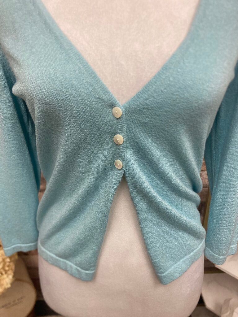 Ann Taylor Baby Blue Cardigan Size S