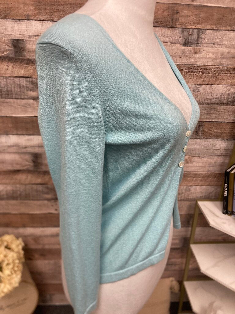 Ann Taylor Baby Blue Cardigan Size S