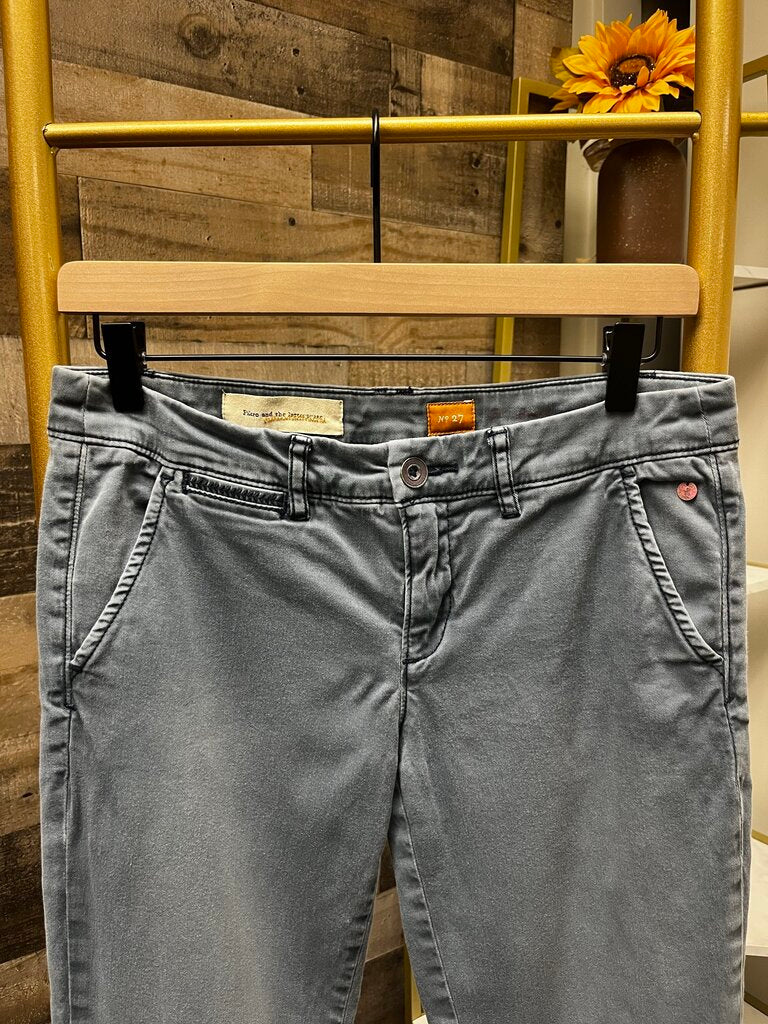 Pilcro Gray/Blue Chino Size 27