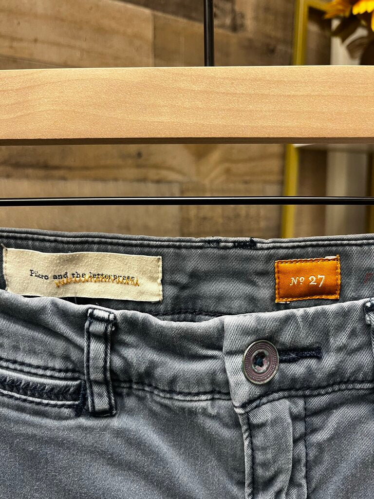 Pilcro Gray/Blue Chino Size 27