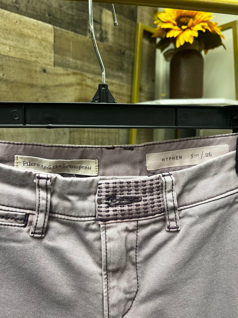 Pilcro Hypen Lilac Chino Size 26