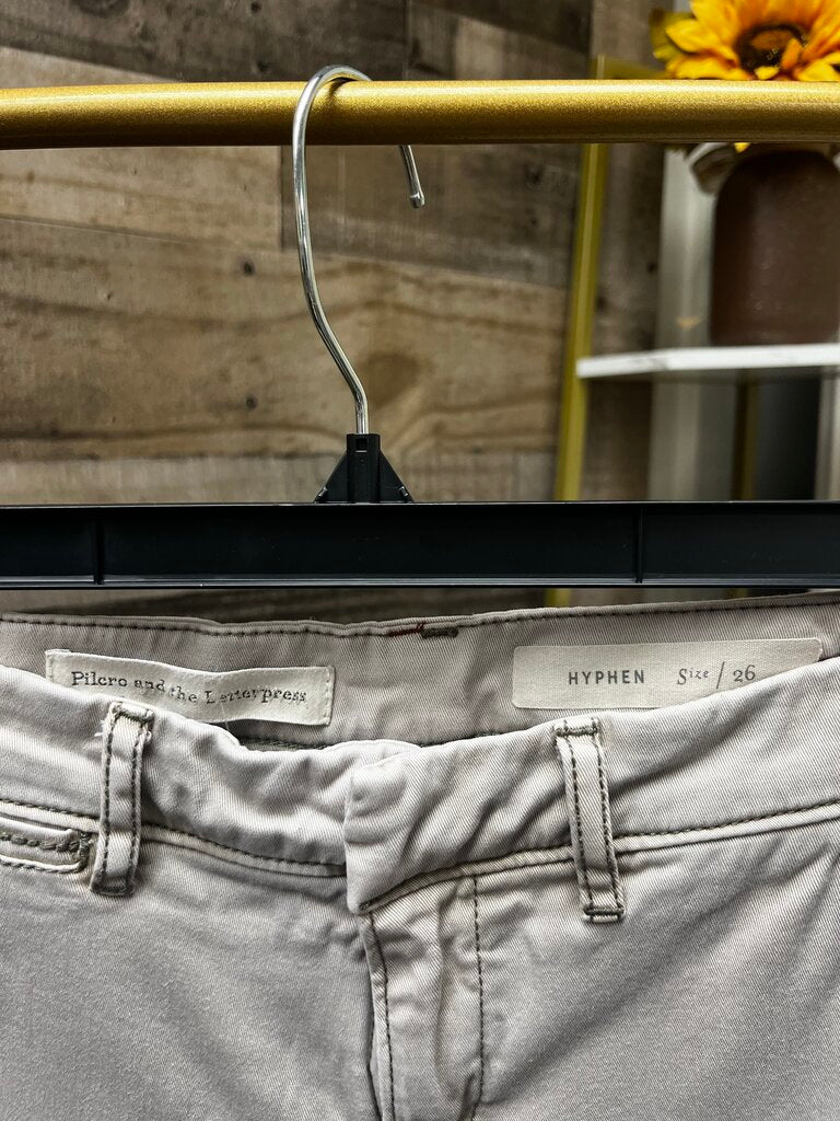 Pilcro Khaki Hyphen Chino Size 26